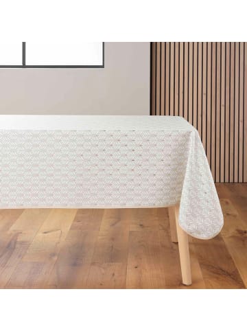 Douceur d’Intérieur Tischdecke mit glänzendem Muster in Beige, 145 x 240 cm