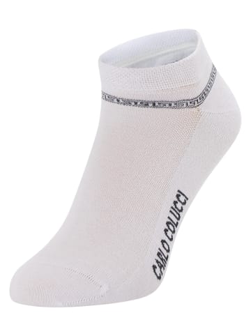 Carlo Colucci Sneakersocken Amalfi in Weiß