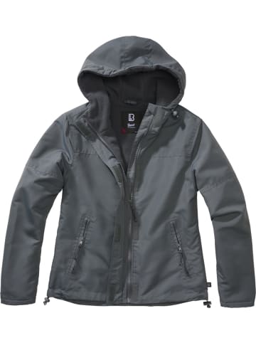 Brandit Jacke "Women Frontzip Windbreaker" in Grau