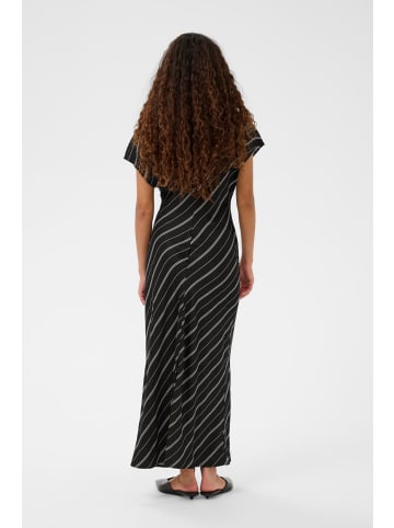 Soaked in Luxury Kleid SLMarcela Feminine Form in Black W White Stripes