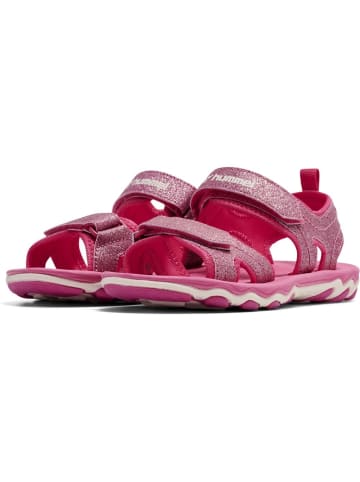 Hummel Kinder Sandale "Sandal Glitter Jr" in Pink