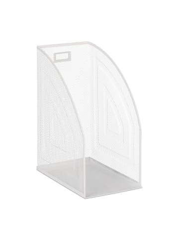 relaxdays 2 x Stehsammler in Weiß - (B)16 x (H)32 x (T)24,5 cm