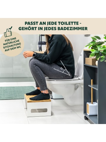 eluno Toilettenhocker weiß