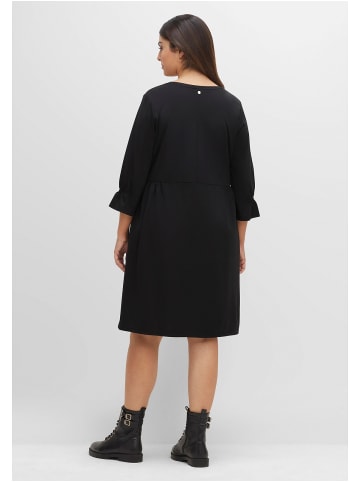 sheego Shirtkleid in schwarz