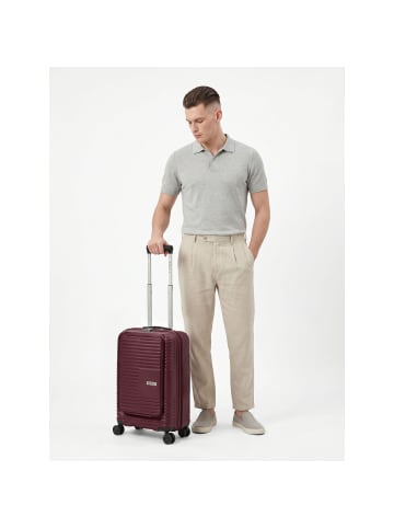 Redolz Essentials 17 2.0 4 Rollen Kabinentrolley 55 cm Laptopfach burgundy