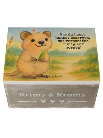 Mr. & Mrs. Panda Geschenkbox Quokka Happy Design mit Spruch in Weiß