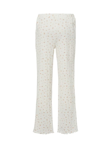 Marie Lund Pyjama-Hose in weiß altrosa - 0001
