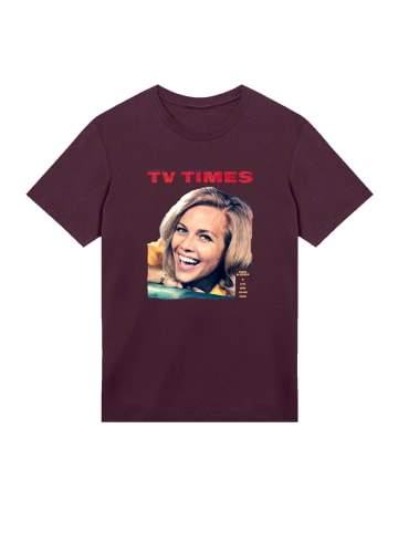 F4NT4STIC T-Shirt TV Times Honor Blackman 1964 Cover in maroon