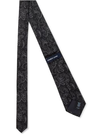 Andrew James Krawatte in schwarz anthrazit - 0001