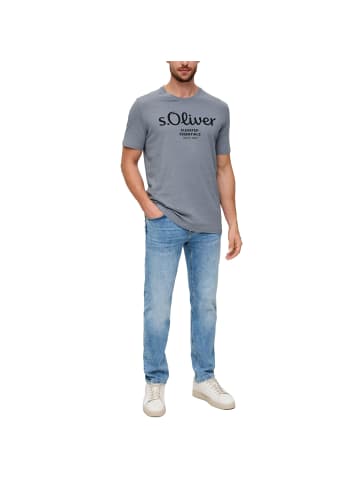 s.Oliver T-Shirt 1er Pack in Hellgrau
