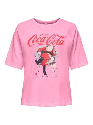 ONLY Carmakoma T-shirt in Sachet Pink
