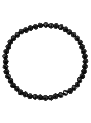 Adeliás Damen Armband – Kugelarmband Lebensbaum aus Edelstahl 17 cm in schwarz