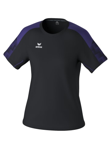 erima Damen T-Shirt in schwarz/ultra violet
