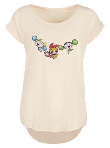 F4NT4STIC Long Cut T-Shirt Powerpuff Girls Cheerleaders in Whitesand