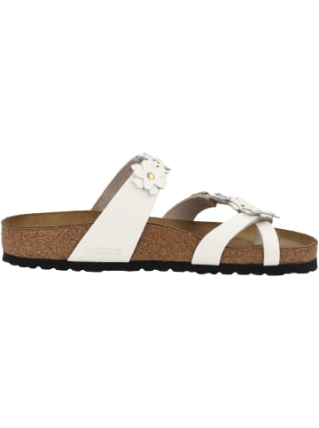 Birkenstock Zehensandale Mayari Flowers Naturleder normal in weiss