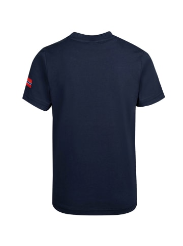 Trollkids UV-Schutz T-Shirt "Windrose T" in Marineblau/Wolkengrau