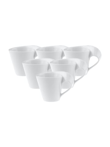 Villeroy & Boch 6er Set Espressotassen NewWave Caffè 80 ml in weiß