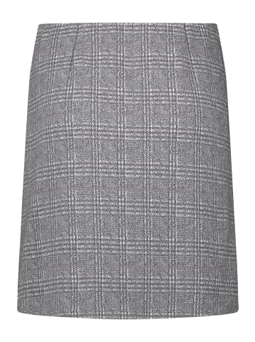 Betty Barclay Karo-Rock mit Reißverschluss in Grau/Beige