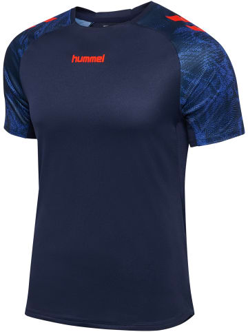 Hummel T-Shirt Hmlblaze26 Herren in MARINE/CHERRY TOMATO