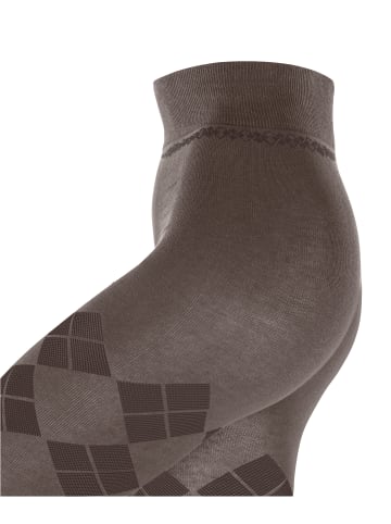 Burlington Strumpfhose Fine Argyle in Maple brow