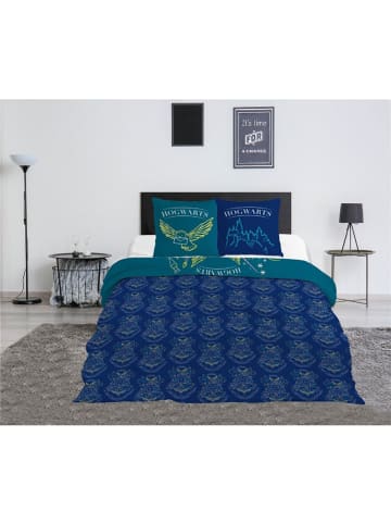 Harry Potter Harry Potter Doppelbettwäsche Set – 1x Deckenbezug 240x220 cm & 2x in Grün
