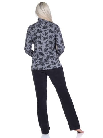 NORMANN Frottee Hausanzug Freizeitanzug Zweiteiler - 76680 in anthrazit