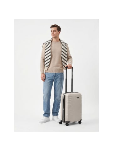 Farmhood Straw Edition 4 Rollen Kabinentrolley 55 cm mit Dehnfalte beige