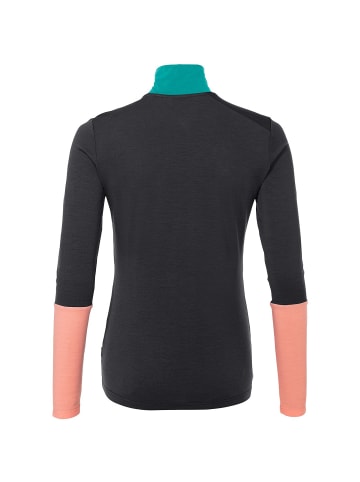 Vaude WOMENSMONVISOWOOL HALFZIP SHIRT in Schwarz