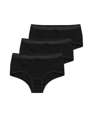 Haasis Bodywear 3er-Set: Panty in schwarz