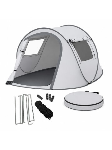 relaxdays Pop Up Zelt in Grau - (B)245 x (H)105 x (T)150 cm