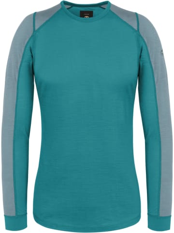 Normani Outdoor Sports Damen Merino Langarm-Shirt „Goulburn“ in Petrol