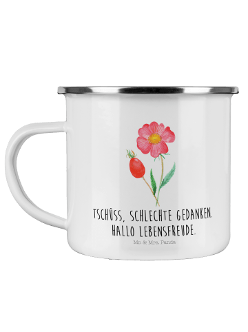 Mr. & Mrs. Panda Pott Blume HageRundunge mit Spruch in Weiß