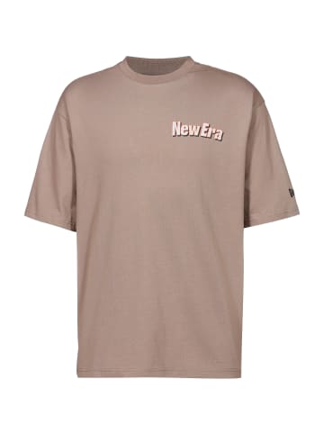 NEW ERA Oversize Shirt in brown stone