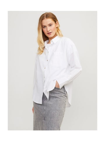 Jack & Jones Jamie LS RLX Leinenmischhemd in Weiß