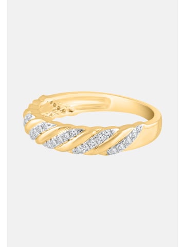 Diamant Exquis Ring aus 375 Gelbgold mit Diamant