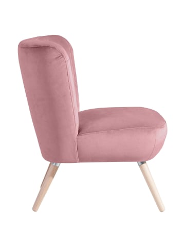 58 aufm Kessel SESSEL Kassi Bezug Samtvelours Buche natur / rosé