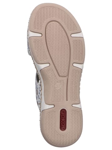 rieker Pantoletten Comfort in Hellgrau