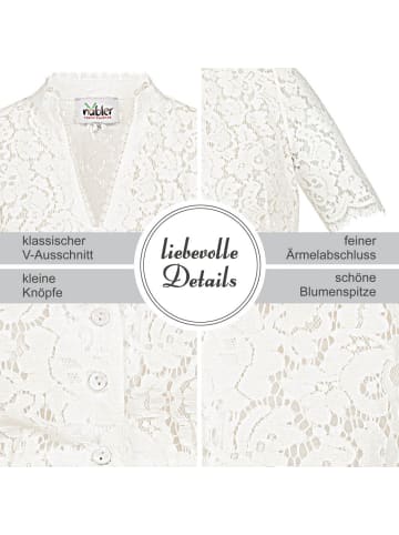Nübler Dirndlbluse Kurzarm Melani in Creme