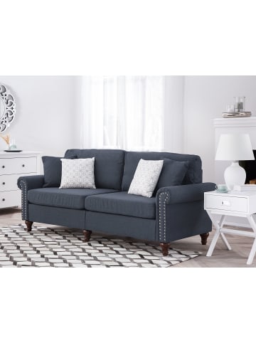 Beliani 3-Sitzer Sofa OTRA in Grau/Braun - (W) 195 x (H) 84 x (L) 76 cm