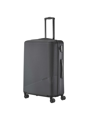 travelite Bali - 4-Rollen-Trolley L 77 cm (weiß/cognac) in anthrazit