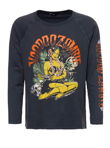 King Kerosin King Kerosin Leichter Sweater Voodoo in anthrazit