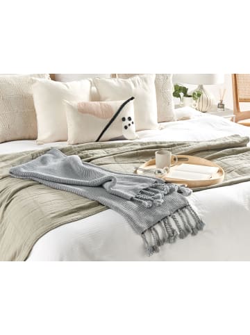 Beliani Kuscheldecke NAZILLI in Grau - (W) 125 x (H) 1 x (L) 150 cm