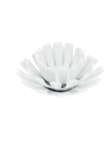 2 x Teelichthalter in Weiß - (H)6 x Ø 13,5 cm