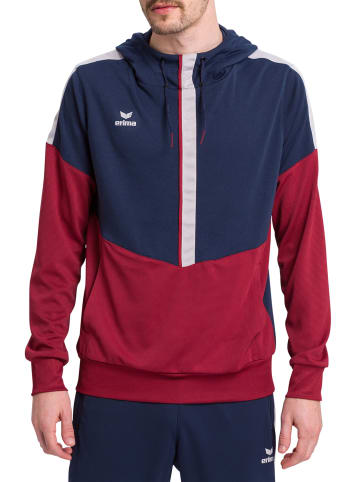 erima Squad Kapuzensweat in new navy/bordeaux/silver grey