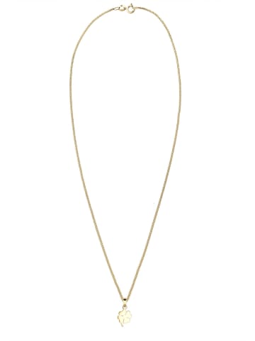 Elli Halskette 585 Gelbgold Kleeblatt in Gold