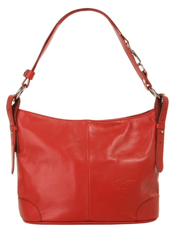 Samantha Look Umhängetasche echt Leder in rot