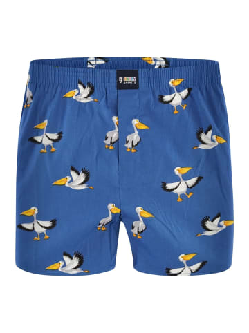 Happy Shorts Boxershorts Motivprints in Pelikan