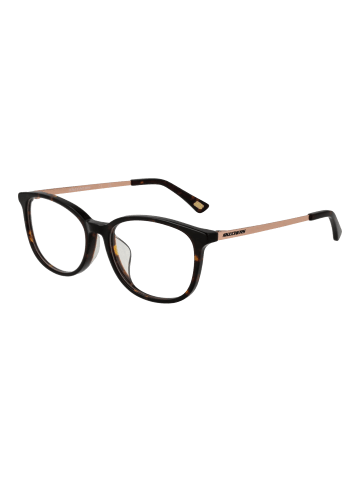 Skechers Frauen Optische Fassungen Oval Braun
