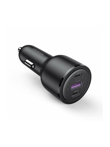 Ugreen Ugreen Autoladegerät 2x USB Typ C / 1x USB 69W 5A Power Delivery in Schwarz