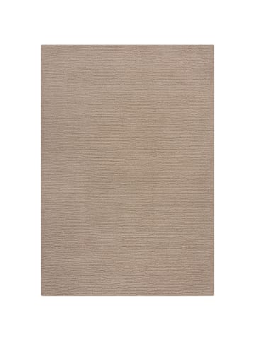 KADIMA DESIGN Wollteppich Boucle, Unifarben, Strapazierfähig, pflegeleicht in Natur